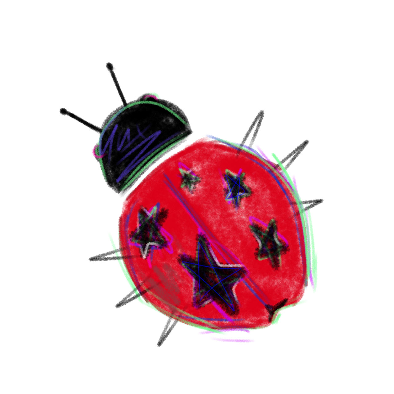 The official artwork — LADYBUG — drawn by Donna Dominique Kale Suot.